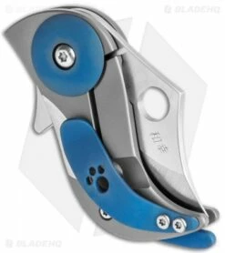 Spyderco Pochi Frame Lock Knife Titanium (1.56" Satin S45VN) -Kershaw Sales Shop Spyderco Pochi FL Ti Satin C256TIP BHQ 112401 jr side