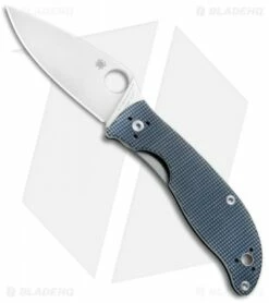 Spyderco Polestar Liner Lock Knife Gray G-10 (3.3" Satin) C220GPGY