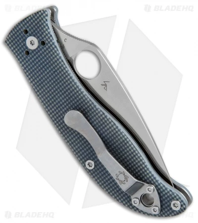 Spyderco Polestar Liner Lock Knife Gray G-10 (3.3" Satin) C220GPGY 3 Spyderco Polestar Liner Lock Knife Gray G-10 (3.3" Satin) C220GPGY - Image 3