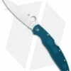 Spyderco Police 4 Lightweight Blue FRN Knife (4.3" Satin K390) C07FP4K390