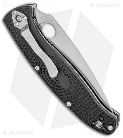 Spyderco Resilience Lightweight Liner Lock Knife Black FRN (4.25" Satin) C142PBK 3 Spyderco Resilience Lightweight Liner Lock Knife Black FRN (4.25" Satin) C142PBK - Image 3