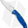 Spyderco Resilience Lightweight Liner Lock Knife Blue FRN (4.25" Satin) C142PBL