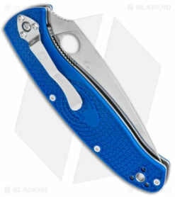 Spyderco Resilience Lightweight Liner Lock Knife Blue FRN (4.25" Satin) C142PBL 6 Spyderco Resilience Lightweight Liner Lock Knife Blue FRN (4.25" Satin) C142PBL -Kershaw Sales Shop Spyderco Resilience Lightweight LL Blue FRN Satin C142PBL BHQ 125854 jr side