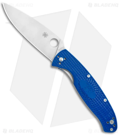 Spyderco Resilience Lightweight Liner Lock Knife Blue FRN (4.25" Satin) C142PBL 1 Spyderco Resilience Lightweight Liner Lock Knife Blue FRN (4.25" Satin) C142PBL