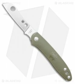 Spyderco Roadie Slip Joint Knife Olive Green FRN (2.1" Satin) C189PGR