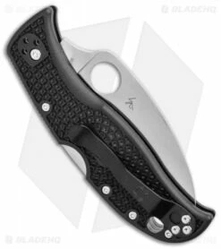 Spyderco RockJumper Lockback Knife FRN (2.83" Satin Serr VG-10) C254SBK -Kershaw Sales Shop Spyderco RockJumper Lockback Knife FRN 2.83 Satin Serr VG 10 C254SBK BHQ 112402 LS Side