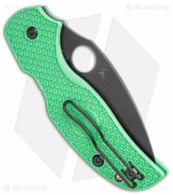 Spyderco Sage 5 Lightweight Compression Lock Knife Mint FRN (3" Black M4) BHQ -Kershaw Sales Shop Spyderco Sage 5 Lightweight Compression Lock Mint FRN Black C123PGRM4BK BHQ 137712 jr side 2
