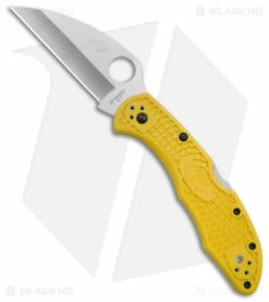 Spyderco Salt 2 Wharncliffe Knife Yellow FRN (2.89" Satin) C88PWCYL2