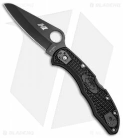 Spyderco Salt 2 Lock Back Knife Black FRN (3" Black) C88PBBK2