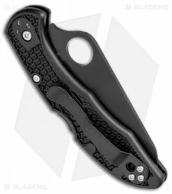 Spyderco Salt 2 Lock Back Knife Black FRN (3" Black) C88PBBK2 -Kershaw Sales Shop Spyderco Salt 2 LB Black FRN Black C88PBBK2 BHQ 71339 jr side