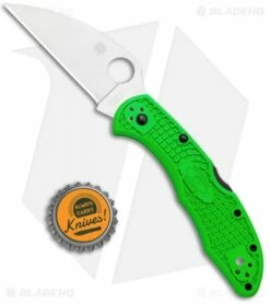 Spyderco Salt 2 Wharncliffe Knife Green FRN (3" Satin) C88FPWCGR2 -Kershaw Sales Shop Spyderco Salt 2 Wharncliffe LB Green FRN C88FPWCGR2 BHQ 121030 jr bottlecap