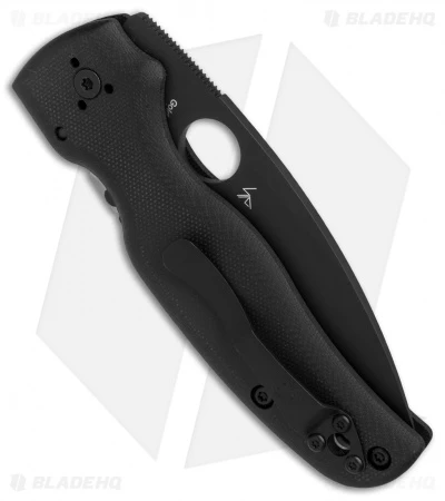 Spyderco Shaman Compression Lock Knife Black G-10 (3.6" Black) C229GPBK 2 Spyderco Shaman Compression Lock Knife Black G-10 (3.6" Black) C229GPBK - Image 2