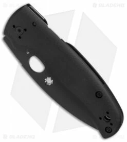 Spyderco Shaman Compression Lock Knife Black G-10 (3.6" Black) C229GPBK 7 Spyderco Shaman Compression Lock Knife Black G-10 (3.6" Black) C229GPBK -Kershaw Sales Shop Spyderco Shaman Black G10 black BHQ 78703 er spine