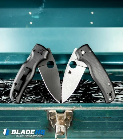 Spyderco Shaman Compression Lock Knife Black G-10 (3.6" Black) C229GPBK 5 Spyderco Shaman Compression Lock Knife Black G-10 (3.6" Black) C229GPBK - Image 5