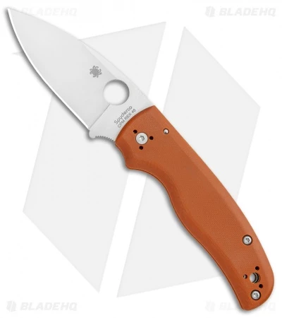 Spyderco Shaman Compression Lock Knife Orange G-10 (3.6" Satin REX 45) Sprint -Kershaw Sales Shop Spyderco Shaman Compression Lock Orange G 10 Satin C229GPBORE BHQ 106190 jr