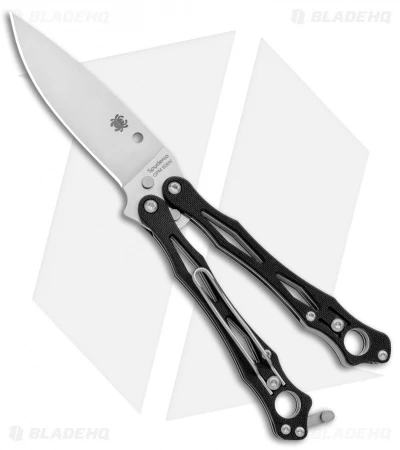 Spyderco SmallFly 2 Balisong Butterfly Knife Black G-10 (3.4" Satin) B02GP2 1 Spyderco SmallFly 2 Balisong Butterfly Knife Black G-10 (3.4" Satin) B02GP2