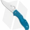 Spyderco Stretch 2 Lightweight Lockback Knife Blue FRN (3.4" Satin)