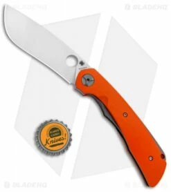 Spyderco Subvert Liner Lock Knife Orange G-10 (4.14" Satin) C239GPOR -Kershaw Sales Shop Spyderco Subvert LL Orange G 10 Satin BHQ 1153 BHQ 82802 jr bottlecap