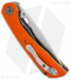 Spyderco Subvert Liner Lock Knife Orange G-10 (4.14" Satin) C239GPOR -Kershaw Sales Shop Spyderco Subvert LL Orange G 10 Satin BHQ 1153 BHQ 82802 jr side
