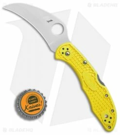 Spyderco Tasman Salt 2 Lock Back Knife Yellow FRN (2.8" Satin) C106PYL2 7 Spyderco Tasman Salt 2 Lock Back Knife Yellow FRN (2.8" Satin) C106PYL2 -Kershaw Sales Shop Spyderco Tasman Salt 2 yellow FRN satin BHQ 71335 er bottlecap 3