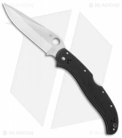 Spyderco Tatanka PowerLock Knife Black G-10 (5.06" Satin) C180GP