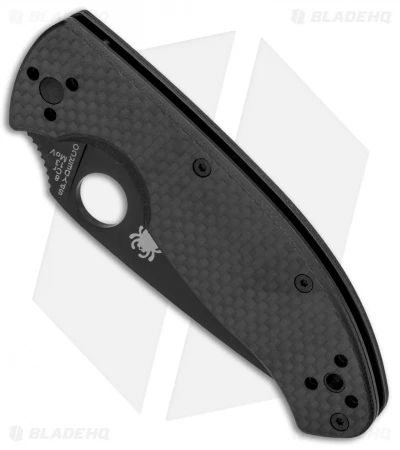 Spyderco Tenacious Folding Knife Carbon Fiber/G-10 (3.375" Black) C122CFBBKP 2 Spyderco Tenacious Folding Knife Carbon Fiber/G-10 (3.375" Black) C122CFBBKP - Image 2