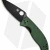 Spyderco Tenacious Liner Lock Knife Green G-10 (3.39" Black) C122GPBGR