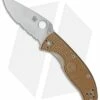 Spyderco Tenacious Lightweight Folding Knife Tan FRN (3.4" Satin Serr)