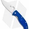 Spyderco Tenacious Lightweight Blue FRN Knife (3.4" Satin S35VN) C122PBL
