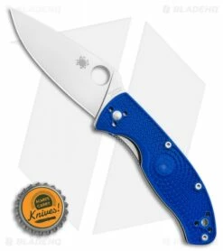 Spyderco Tenacious Lightweight Blue FRN Knife (3.4" Satin S35VN) C122PBL -Kershaw Sales Shop Spyderco Tenacious Lightweight Blue FRN Knife 3.4 Satin S35VN C122PBL BHQ 116282 LS Bottlecap