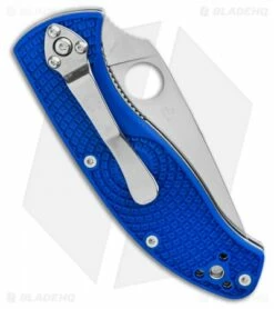 Spyderco Tenacious Lightweight Blue FRN Knife (3.4" Satin S35VN) C122PBL -Kershaw Sales Shop Spyderco Tenacious Lightweight Blue FRN Knife 3.4 Satin S35VN C122PBL BHQ 116282 LS Side