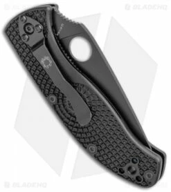 Spyderco Tenacious Lightweight Folding Knife FRN (3.375" Black) C122PBBK -Kershaw Sales Shop Spyderco Tenacious Lightweight FRN C122PBBK BHQ 106183 jr side