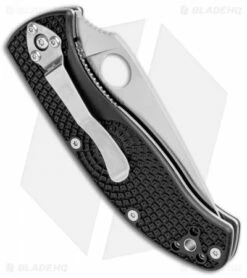 Spyderco Tenacious Lightweight Folding Knife FRN (3.375" Satin) C122PBK -Kershaw Sales Shop Spyderco Tenacious Lightweight FRN Satin C122PBK BHQ 102053 jr side