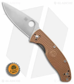 Spyderco Tenacious Lightweight Folding Knife Tan FRN (3.4" Satin) 7 Spyderco Tenacious Lightweight Folding Knife Tan FRN (3.4" Satin) -Kershaw Sales Shop Spyderco Tenacious Lightweight Folding Knife Tan FRN 3in Satin BHQ 120674 td size