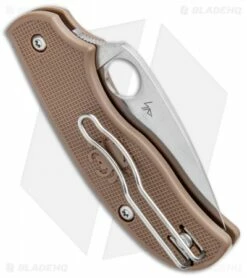 Spyderco Urban Lightweight Sprint Run Knife Brown FRN (2.56 Satin) C127PBN 6 Spyderco Urban Lightweight Sprint Run Knife Brown FRN (2.56 Satin) C127PBN -Kershaw Sales Shop Spyderco Urban Lightweight Sprint Run Brown FRN Satin C127PBN BHQ 97442 jr side