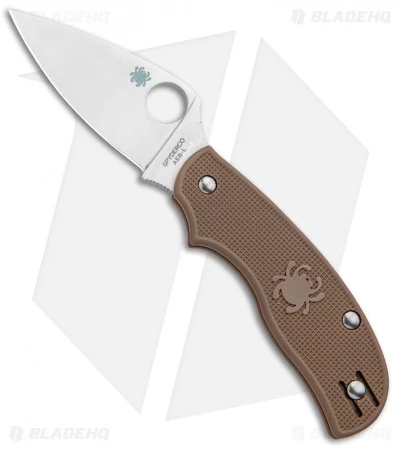 Spyderco Urban Lightweight Sprint Run Knife Brown FRN (2.56 Satin) C127PBN 1 Spyderco Urban Lightweight Sprint Run Knife Brown FRN (2.56 Satin) C127PBN