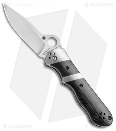 Spyderco Vallotton Lil' Sub-Hilt Dual-Action Automatic Knife (3.125" Satin) 1 Spyderco Vallotton Lil' Sub-Hilt Dual-Action Automatic Knife (3.125" Satin)