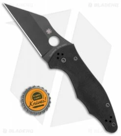 Spyderco Yojimbo 2 Compression Lock Knife Black G-10 (3.2" Black) C85GPBBK2 -Kershaw Sales Shop Spyderco Yojimbo 2 Compression Lock Black G 10 Black C85GPBBK2 BHQ 106200 jr bottlecap