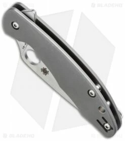 Spyderco Mantra Flipper Knife Titanium (3.16" Satin CPM-M4) C202TIP -Kershaw Sales Shop Spyderco c202tip mantra bottom cm