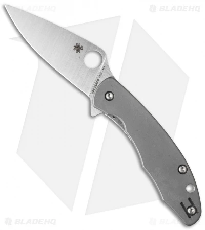 Spyderco Mantra Flipper Knife Titanium (3.16" Satin CPM-M4) C202TIP -Kershaw Sales Shop Spyderco c202tip mantra cm
