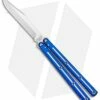 Squid Industries Krake Raken V2.5 Bowie Balisong Knife Blue Dual Tone (4.5")