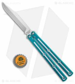 DoneSquid Industries Krake Raken V2.5 Bowie Balisong Knife Dual-Tone Teal (4.5") 7 DoneSquid Industries Krake Raken V2.5 Bowie Balisong Knife Dual-Tone Teal (4.5") -Kershaw Sales Shop Squid Industries Krake Raken Bowie V2 5 Balisong Knife Teal 4in 5cm Dual Tone BHQ 139551 td size 1 jr