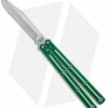 Squid Industries Krake Raken Bowie V2.5 Balisong Dual Tone Green (4.5" Satin)