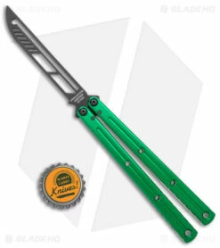 Squid Industries Krake Raken Butterfly Balisong Trainer V2.5 Inked Green (Inked) -Kershaw Sales Shop Squid Industries Krake Raken Butterfly Balisong Trainer V2.5 Inked Green Black BHQ 175177 jr bottlecap