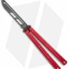 Squid Industries Krake Raken V2.5 Balisong Trainer Inked Red (4.4" Black)