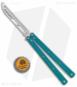 Squid Industries Krake Raken Butterfly Trainer V2.5 Teal(4.4" SW) -Kershaw Sales Shop Squid Industries Krake Raken Butterfly Trainer V2.5 Teal SW BHQ 177944 jr bottlecap