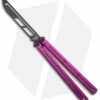 Squid Industries Krake Raken V2.5 Balisong Trainer Purple (4.4" Inked)