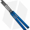 Squid Industries Mako V4.5 Bottle Opener Balisong Trainer Blue (4.3" Black)