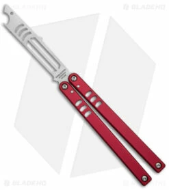 Squid Industries Mako V4.5 Bottle Opener Balisong Trainer Red (4.3" SW)