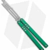 Squid Industries Mako V4.5 Bottle Opener Balisong Trainer Green (4.3" SW)